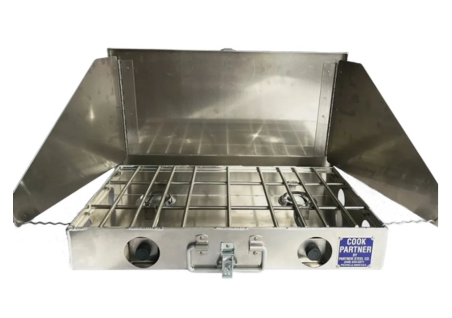 Partner Steel 2 Burner 18" Stove with Windscreen