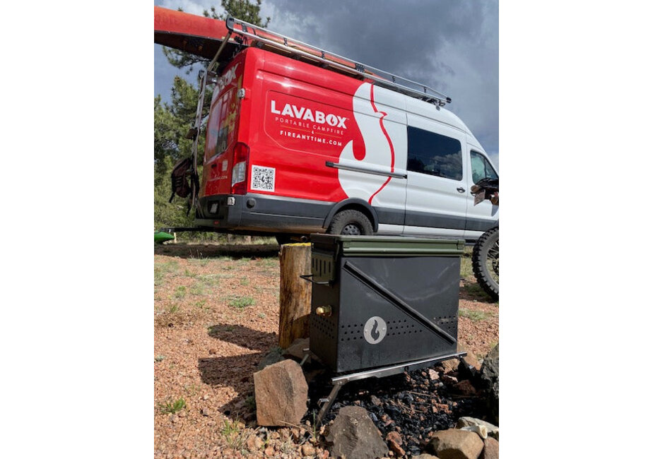 LavaBox OUXL: Over/Under/Extra/Large Grill and Stand (Krakatoa Size)