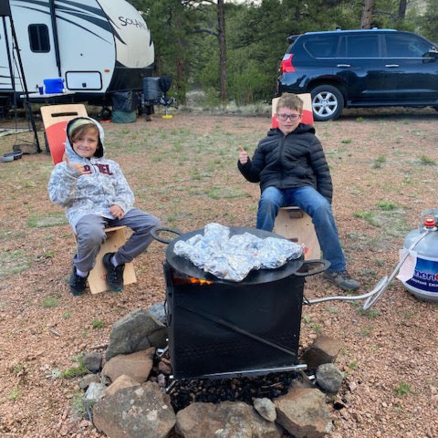 LavaBox OUXL: Over/Under/Extra/Large Grill and Stand (Krakatoa Size)