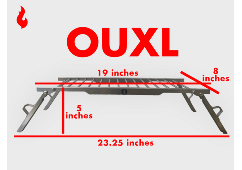 LavaBox OUXL: Over/Under/Extra/Large Grill and Stand (Krakatoa Size)
