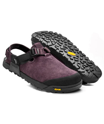 Bedrock Mountain Clog - Leather Suede (Deep Plum)