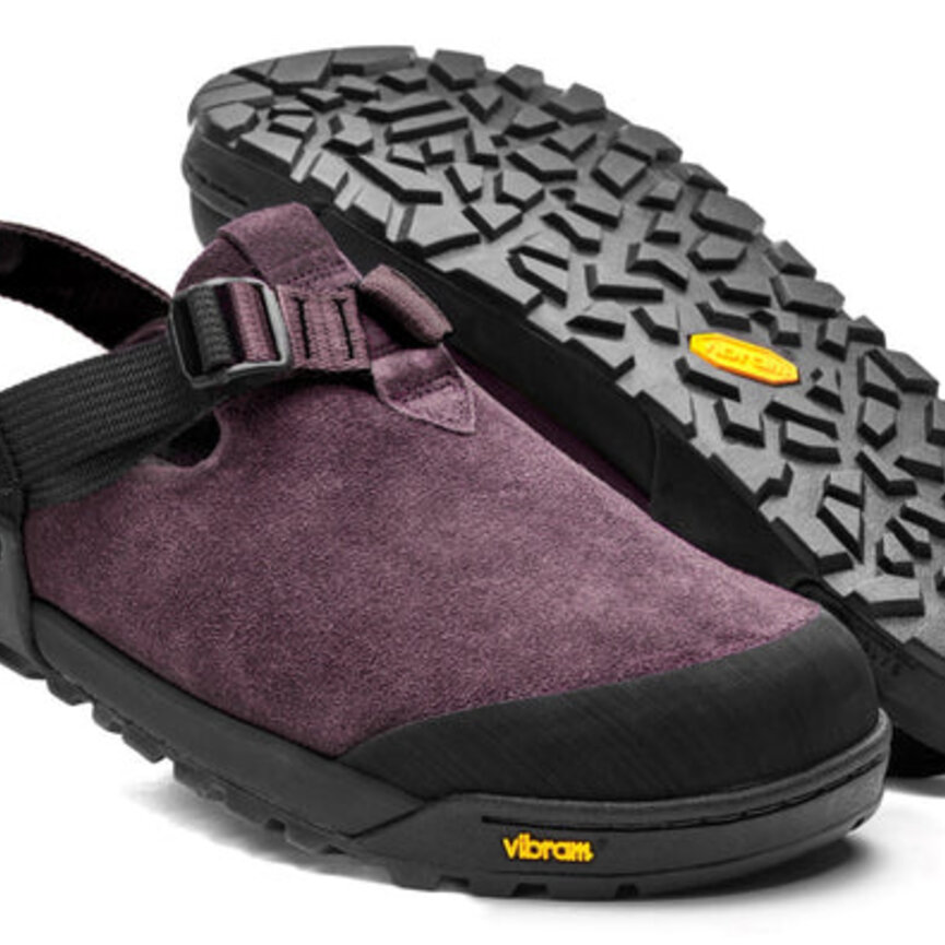Bedrock Mountain Clog - Leather Suede (Deep Plum)