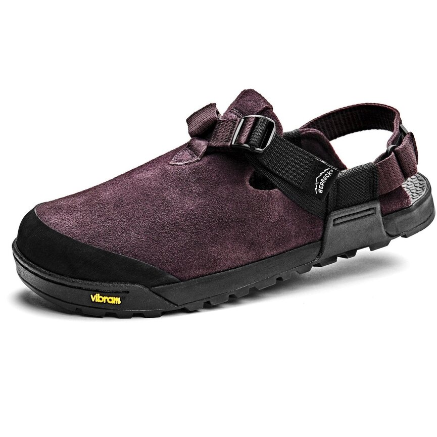 Bedrock Mountain Clog - Leather Suede (Deep Plum)