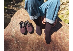 Bedrock Mountain Clog - Leather Suede (Deep Plum)