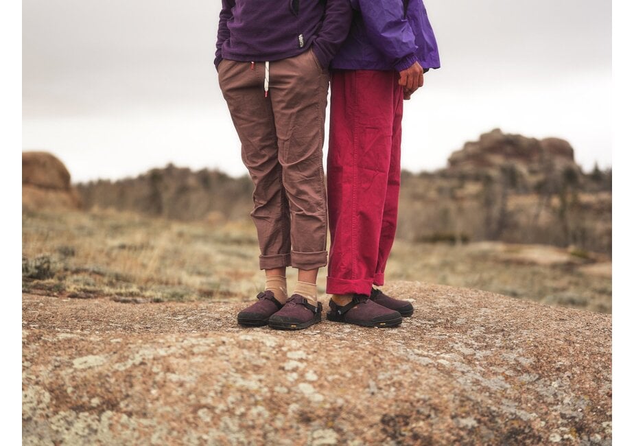 Mountain Clog - Leather Suede (Deep Plum)
