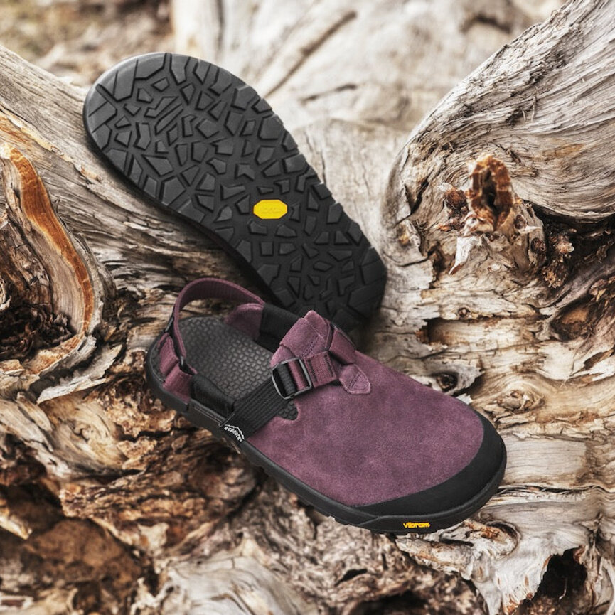 Bedrock Mountain Clog - Leather Suede (Deep Plum)