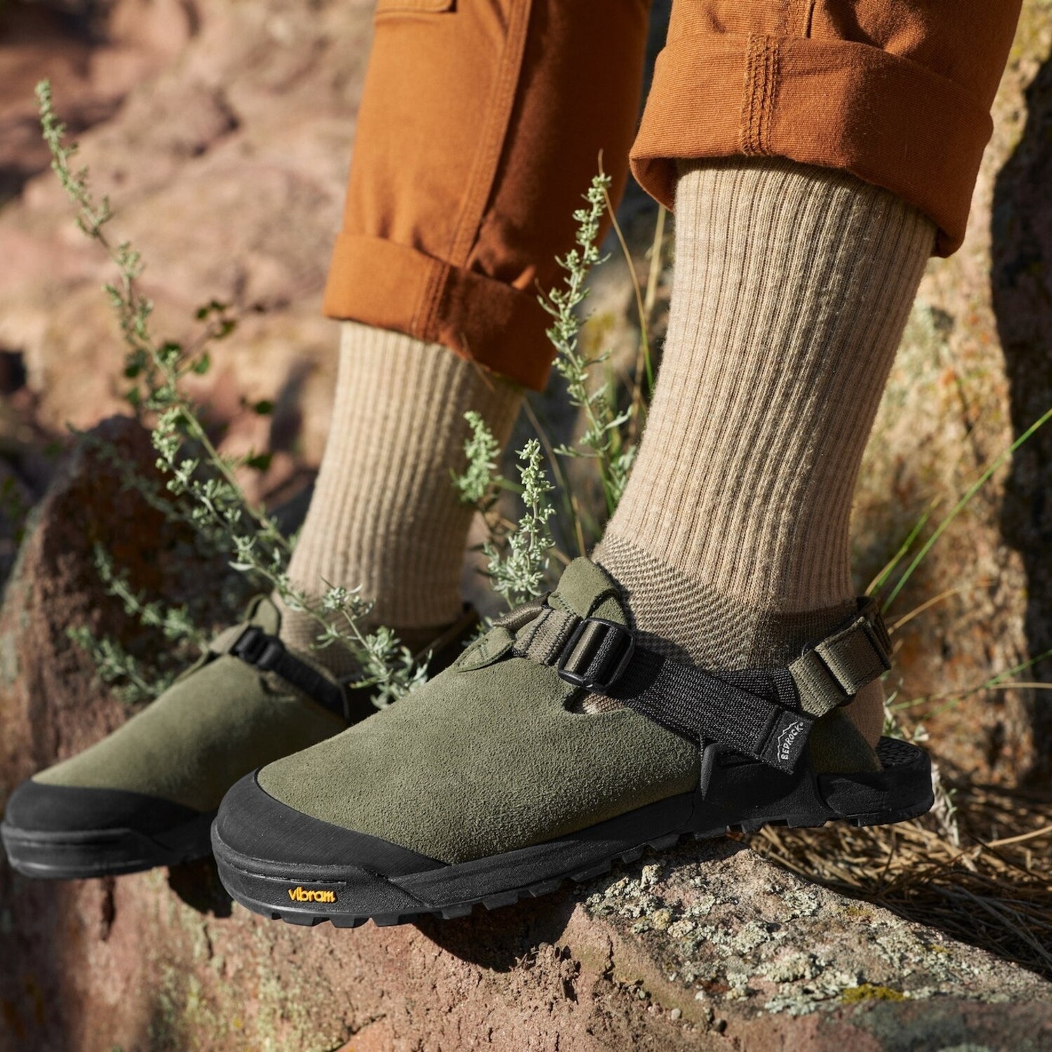 Mountain Clog - Leather Suede (Clay) - Bedrock Sandals