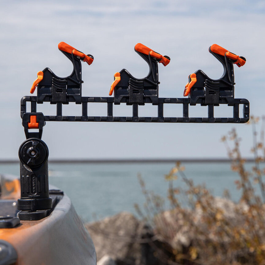 YakAttack SideStage Pro Rod Rack with LocknLoad Mounting Sytem