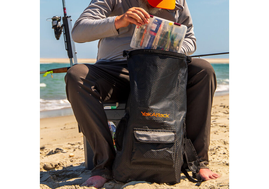YakAttack 20L Roll-Top Drybag Backpack-Black