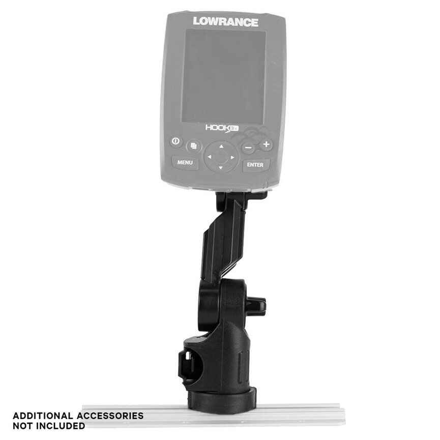 YakAttack Lowrance® Fish Finder Mount with Track Mounted LockNLoad™ Mounting System