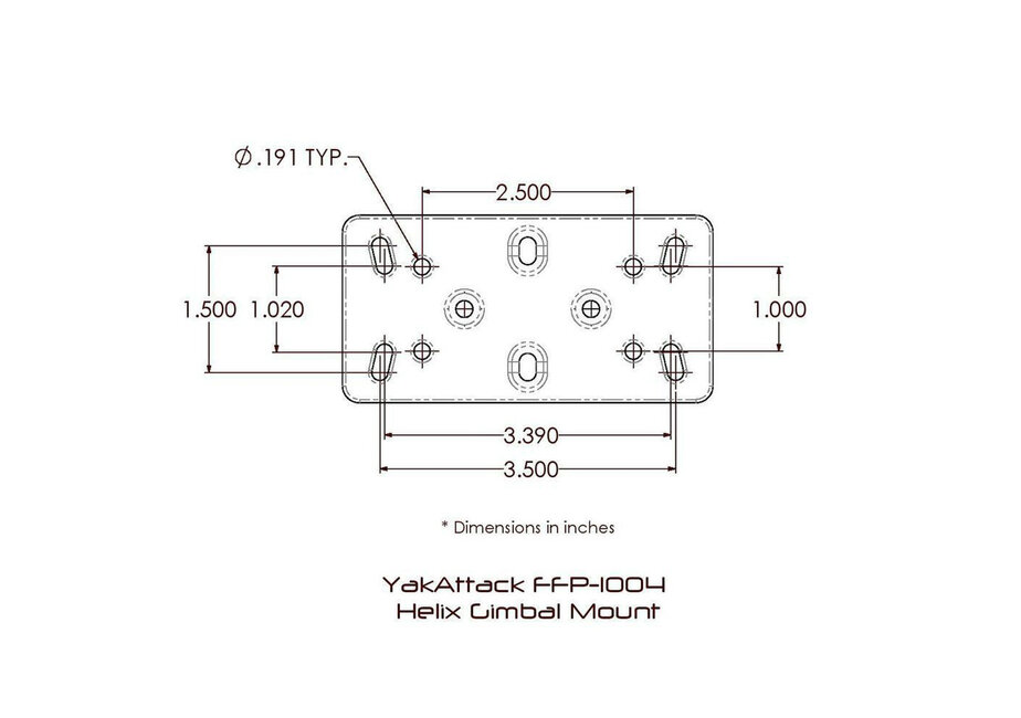 YakAttack Humminbird Helix® Fish Finder Mount with Track Mounted LockNLoad™ Mounting System