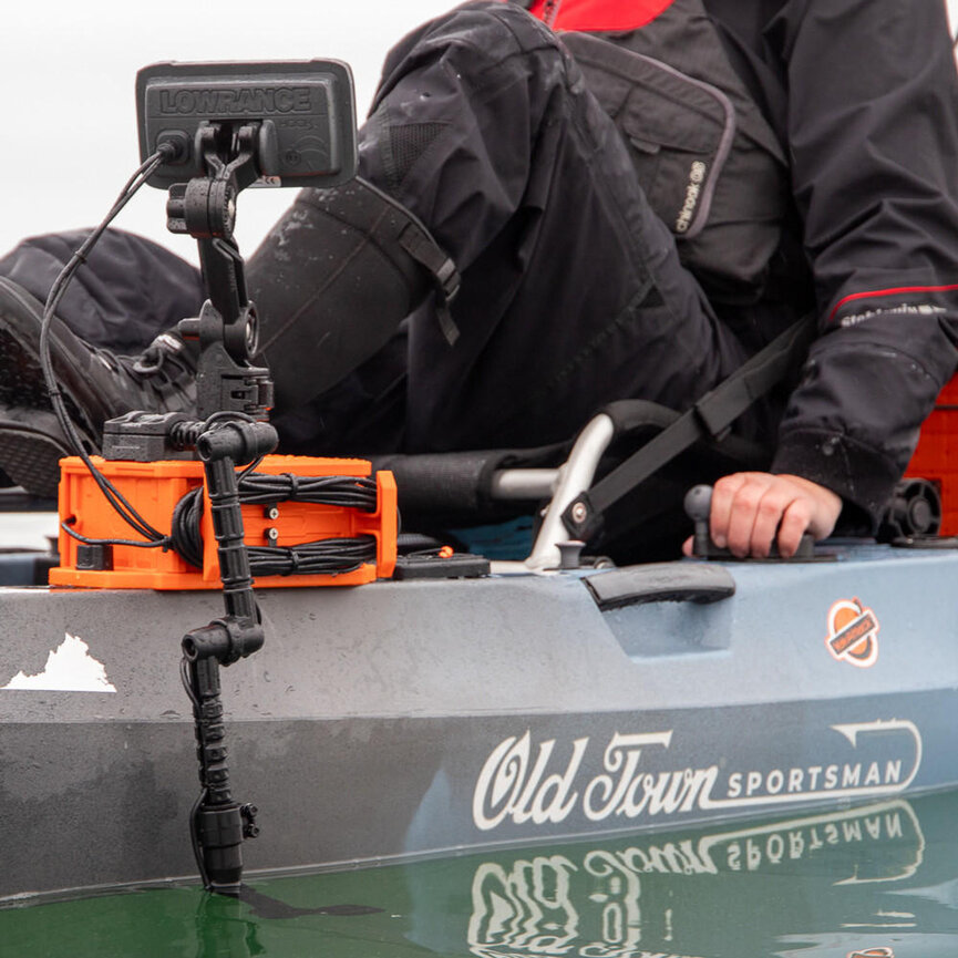 YakAttack Lowrance® Hook2 Fish Finder Mount with Track Mounted LockNLoad™ Mounting System