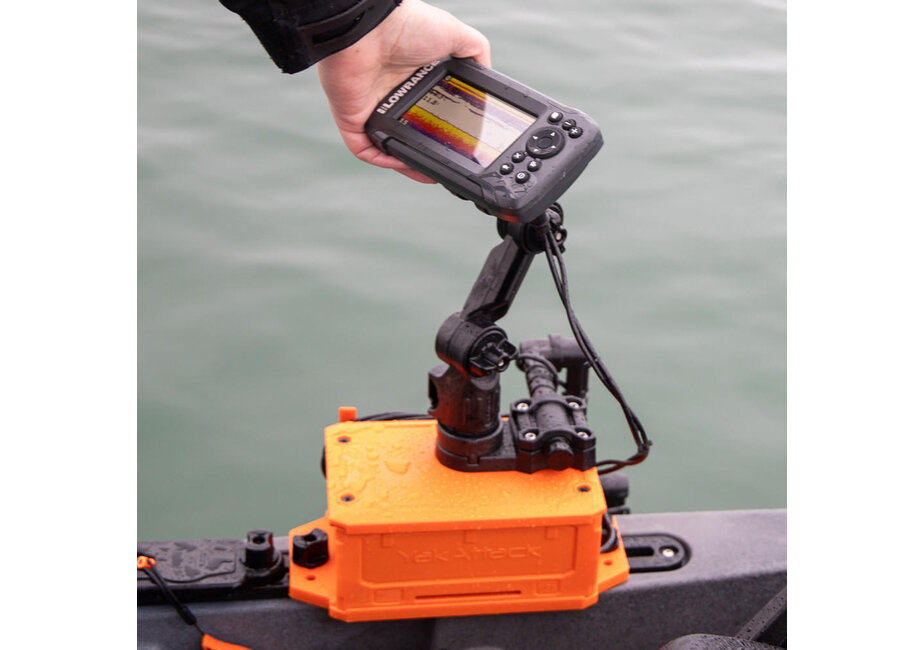 YakAttack Lowrance® Hook2 Fish Finder Mount with Track Mounted LockNLoad™ Mounting System