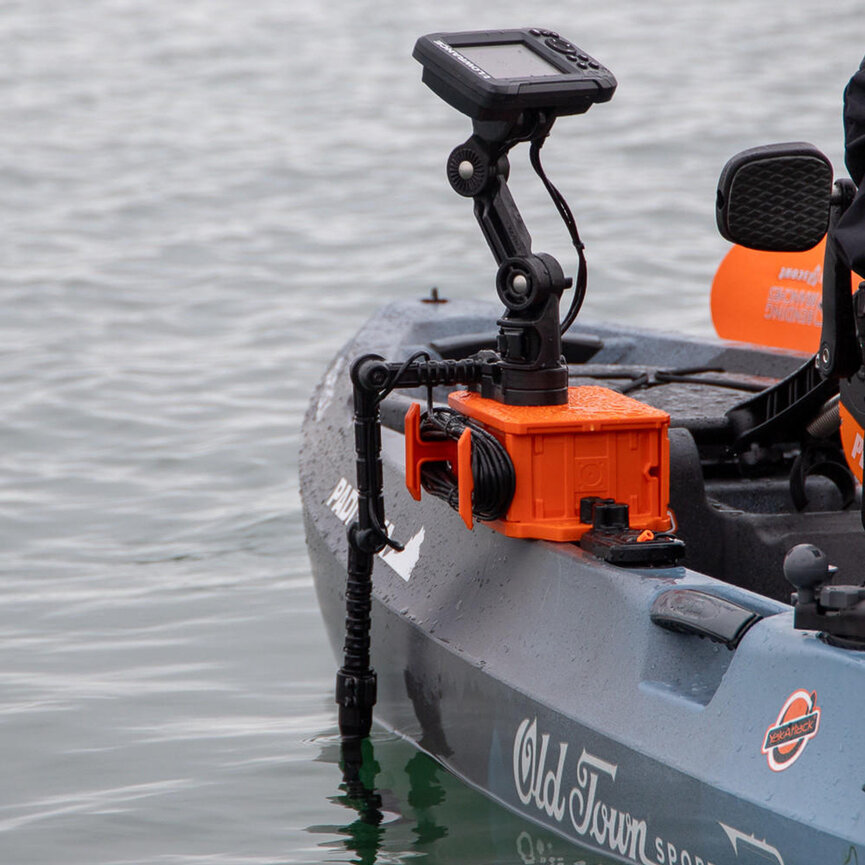 YakAttack Lowrance® Hook2 Fish Finder Mount with Track Mounted LockNLoad™ Mounting System