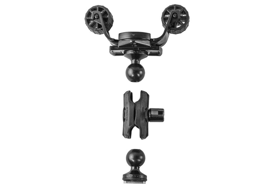 YakAttack RotoGrip Phone Holder with 1" Screwball Track Mount