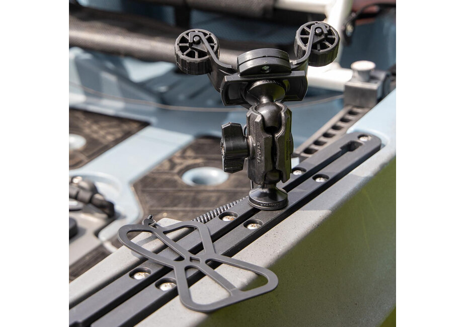 YakAttack RotoGrip Phone Holder with 1" Screwball Track Mount
