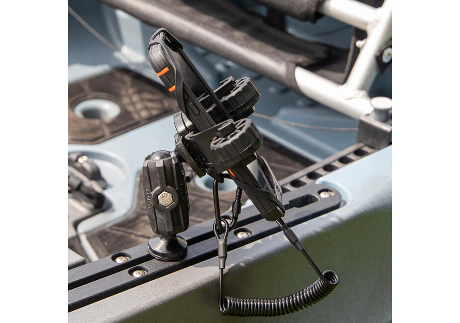 YakAttack RotoGrip Phone Holder with 1" Screwball Track Mount