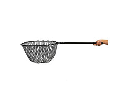 YakAttack 16” x 19” Landing Net with 24” Long Telescoping Handle and Rubber Netting