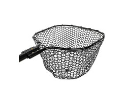 YakAttack 16” x 19” Landing Net with 24” Long Telescoping Handle and Rubber Netting