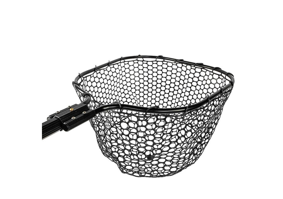 YakAttack 16” x 19” Landing Net with 24” Long Telescoping Handle and Rubber Netting