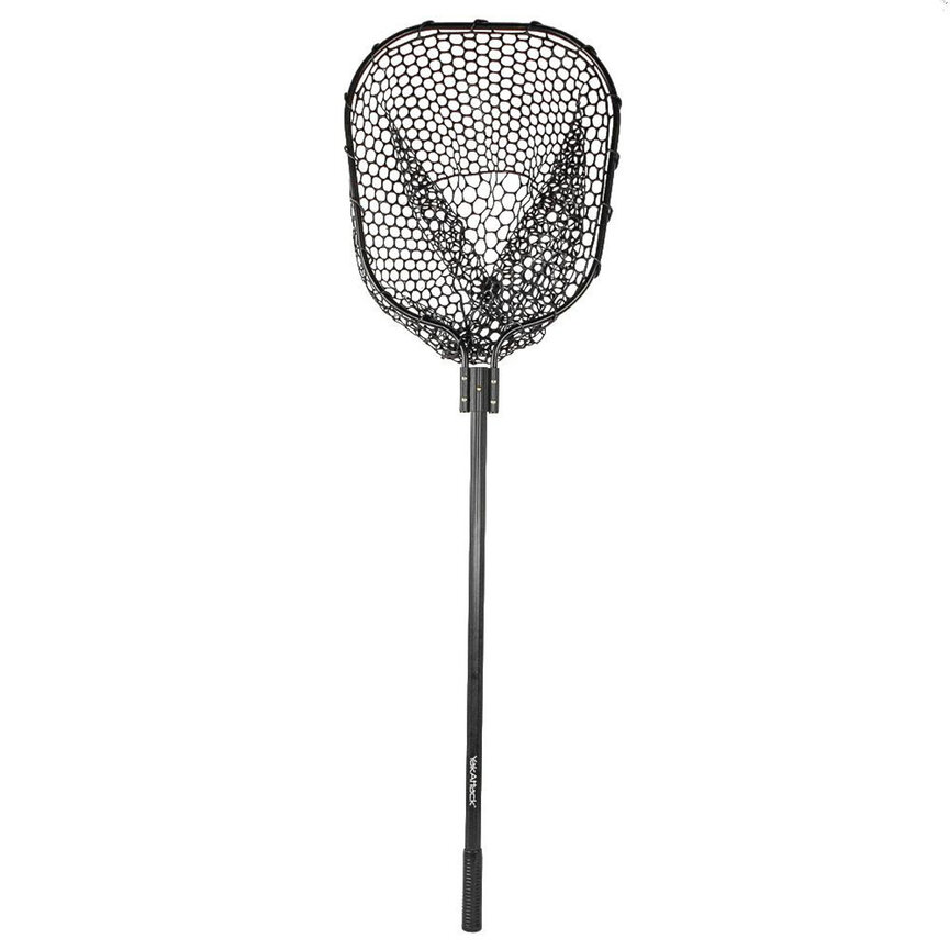 YakAttack 16” x 19” Landing Net with 35.5” Long Telescoping Handle and Rubber Netting