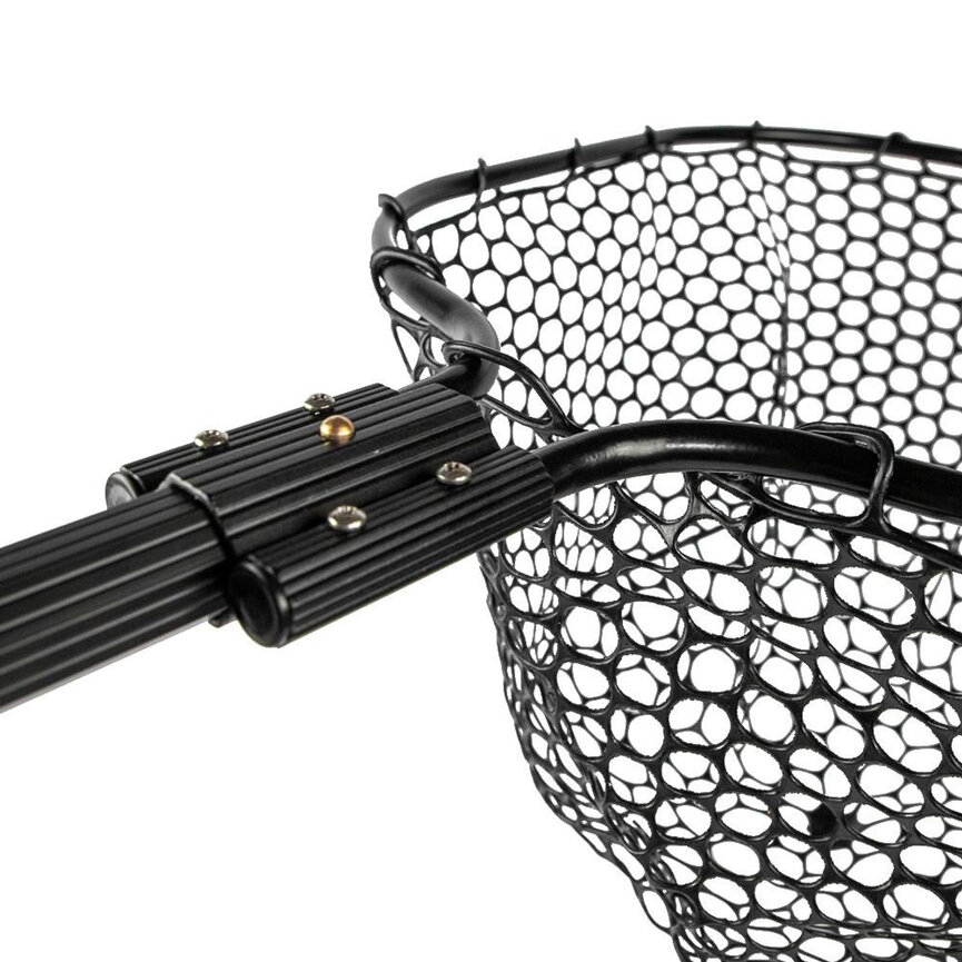 YakAttack 16” x 19” Landing Net with 35.5” Long Telescoping Handle and Rubber Netting