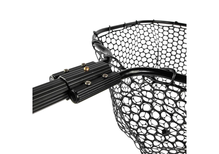 YakAttack 16” x 19” Landing Net with 35.5” Long Telescoping Handle and Rubber Netting