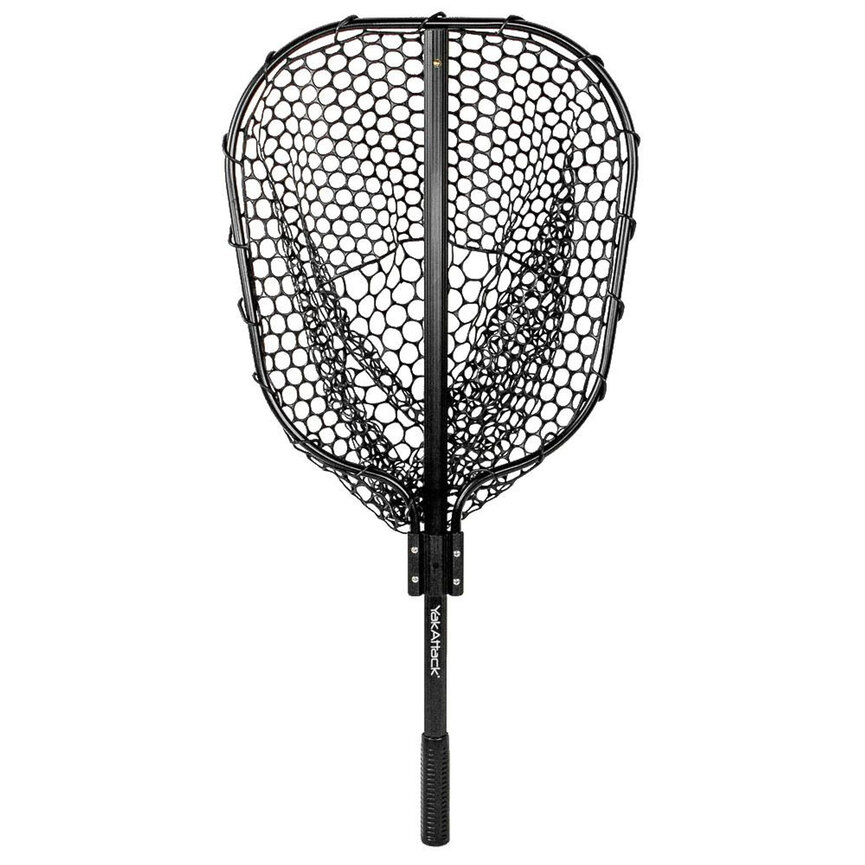 YakAttack 16” x 19” Landing Net with 35.5” Long Telescoping Handle and Rubber Netting