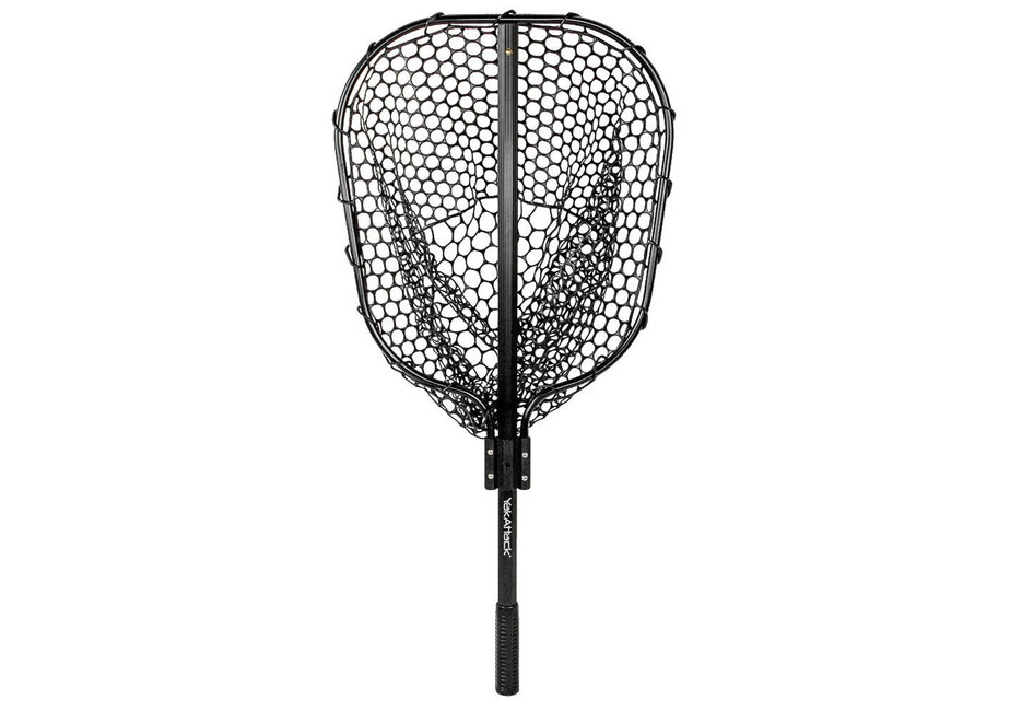 YakAttack 16” x 19” Landing Net with 35.5” Long Telescoping Handle and Rubber Netting