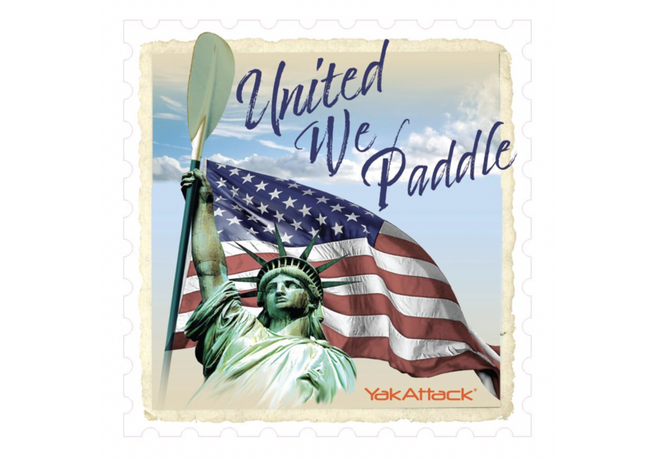 YakAttack United We Paddle Decal, 3"
