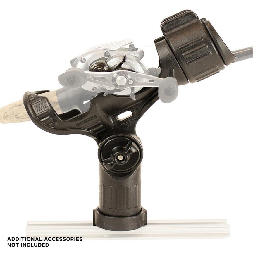 YakAttack Omega™ Rod Holder with Track Mounted LockNLoad™ Mounting System