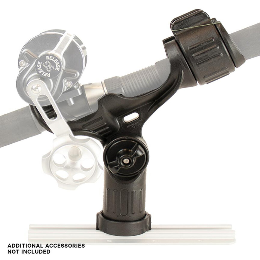 YakAttack Omega™ Rod Holder with Track Mounted LockNLoad™ Mounting System