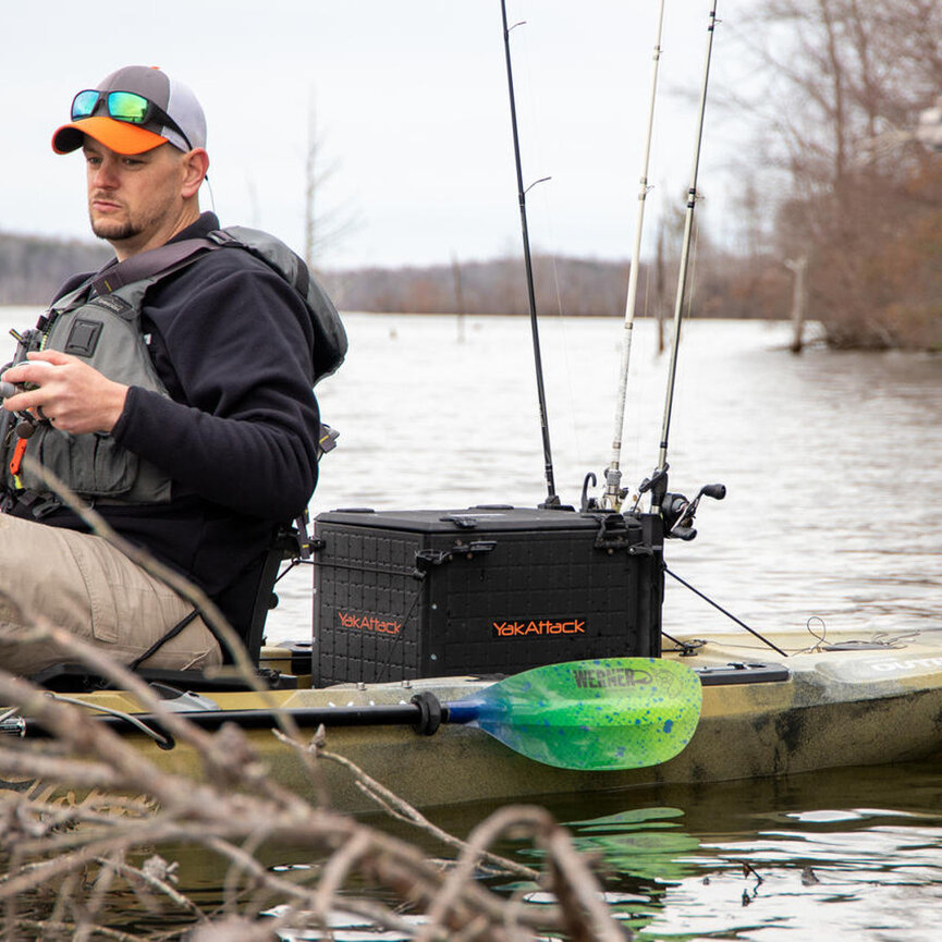YakAttack BlackPak Pro Kayak Fishing Crate - 13" x 16"