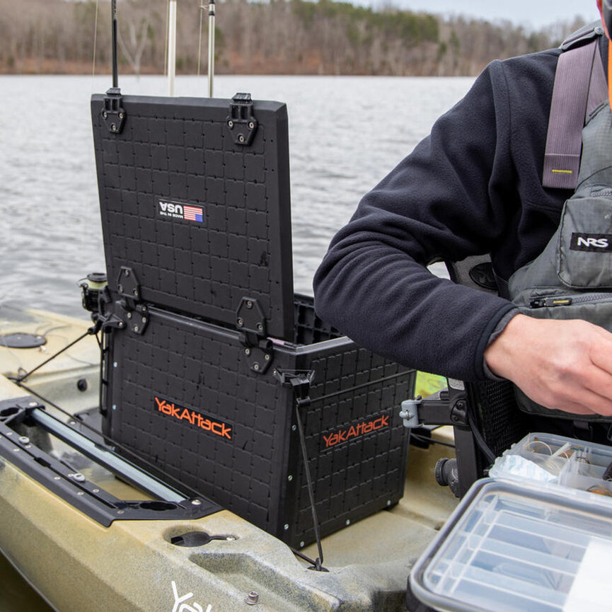 YakAttack BlackPak Pro Kayak Fishing Crate - 13" x 16"