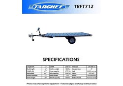 RHM Trailers Targhee Raft Trailer