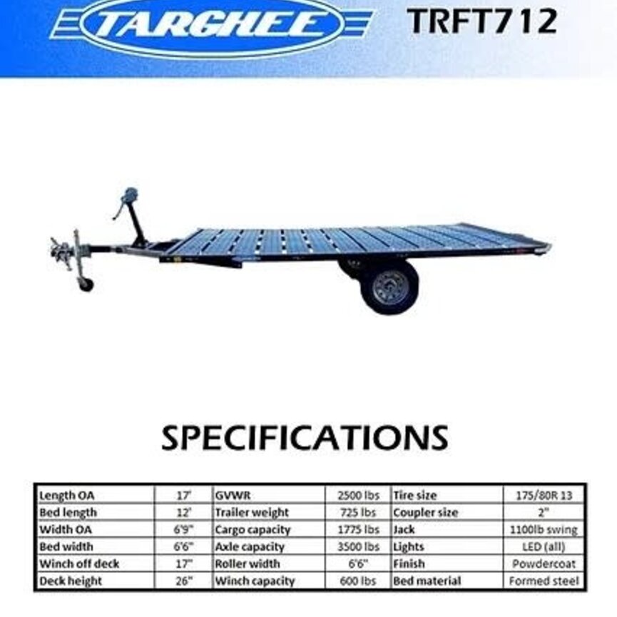 RHM Trailers Targhee Raft Trailer