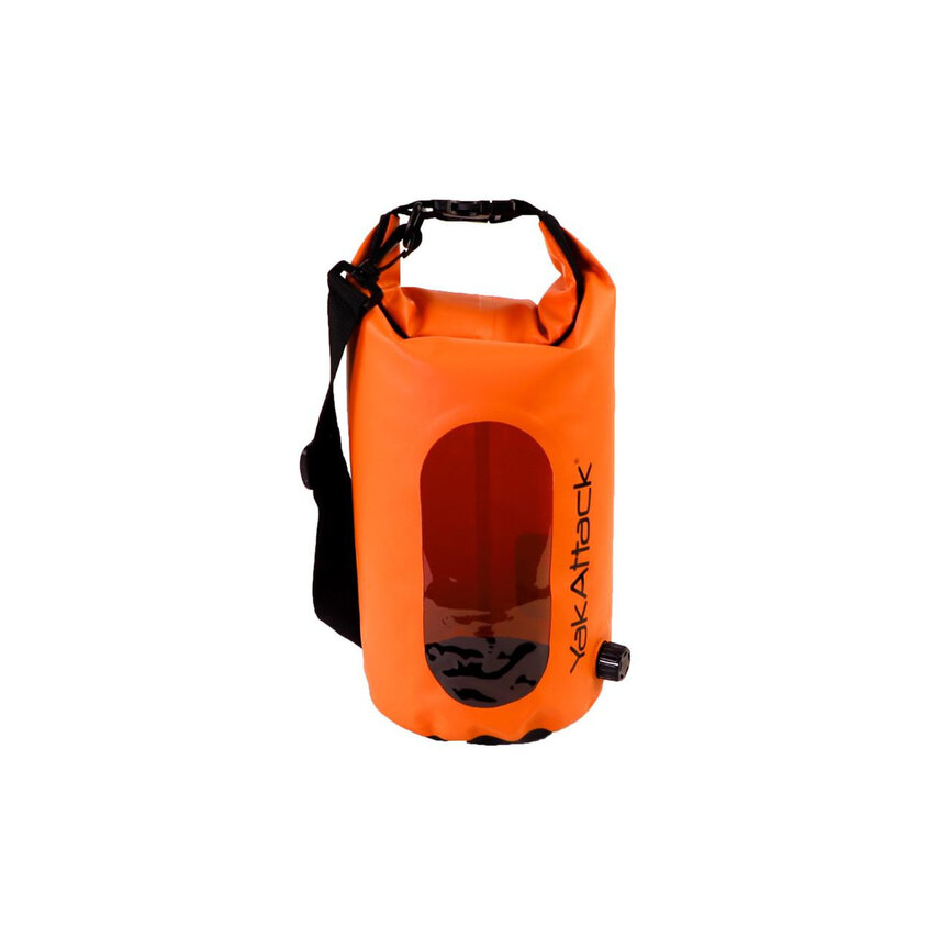 Yakattack 5L Roll-Top Drybag with Air Valve, Orange