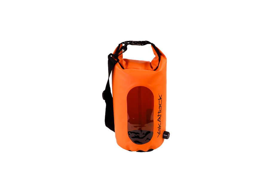 Yakattack 5L Roll-Top Drybag with Air Valve, Orange