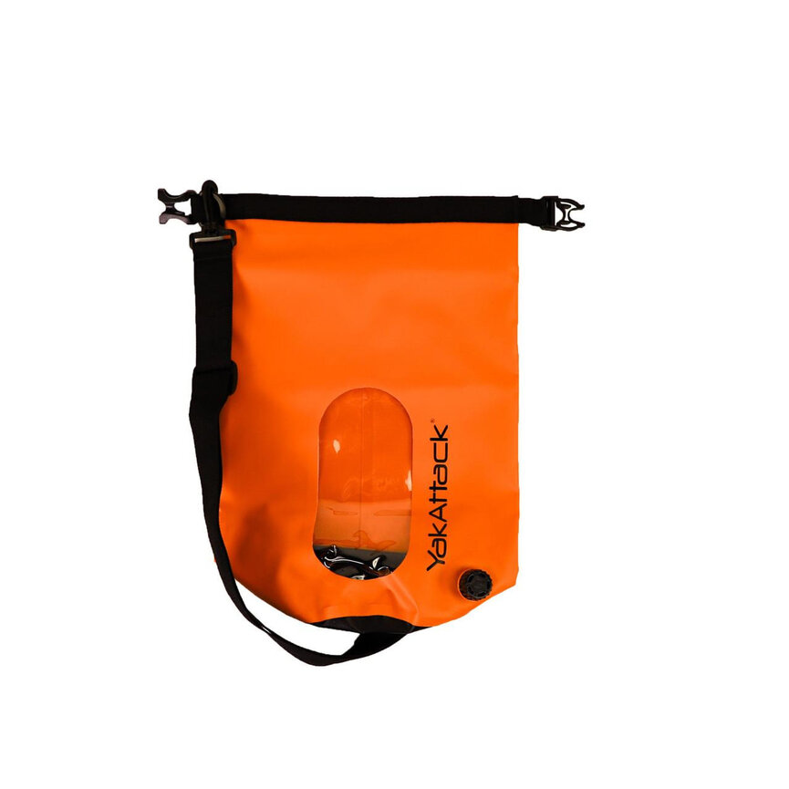 Yakattack 5L Roll-Top Drybag with Air Valve, Orange