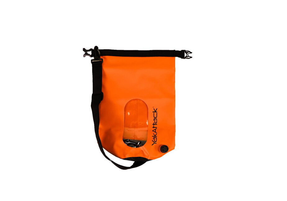 Yakattack 5L Roll-Top Drybag with Air Valve, Orange