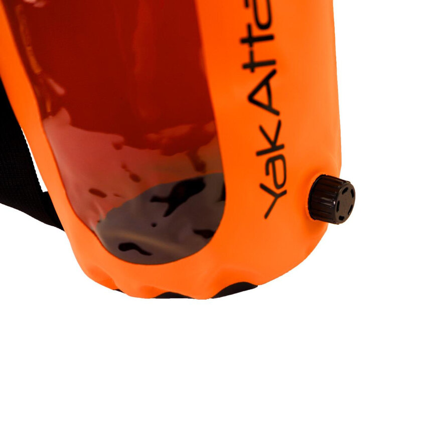 Yakattack 5L Roll-Top Drybag with Air Valve, Orange