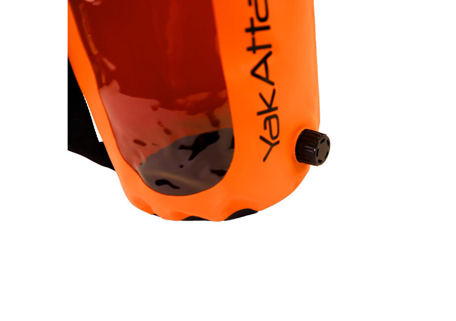 Yakattack 5L Roll-Top Drybag with Air Valve, Orange