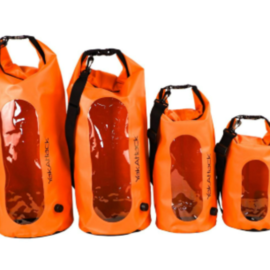 Yakattack 5L Roll-Top Drybag with Air Valve, Orange