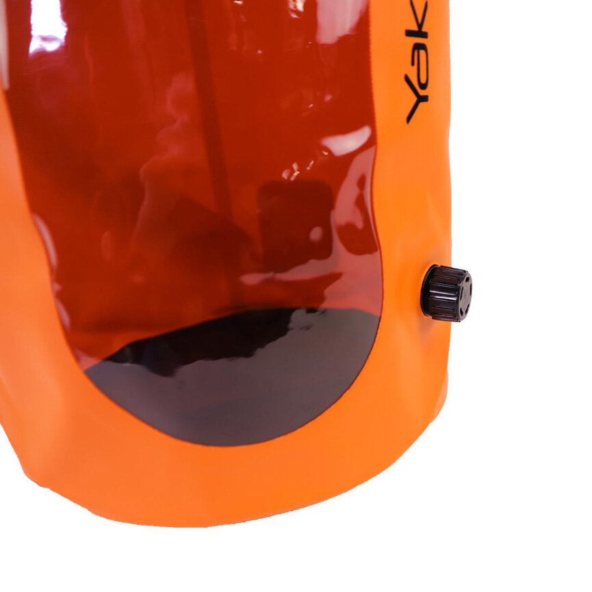 Yakattack 20L Roll-Top Drybag with Air Valve, Orange