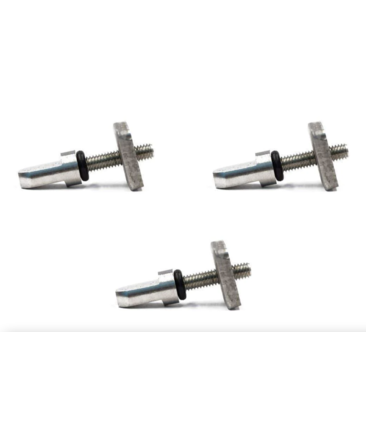 Level Six Tool Free Fin Screw + Plates (3 Pack)