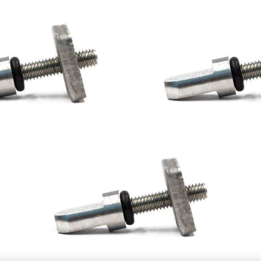 Level Six Tool Free Fin Screw + Plates (3 Pack)