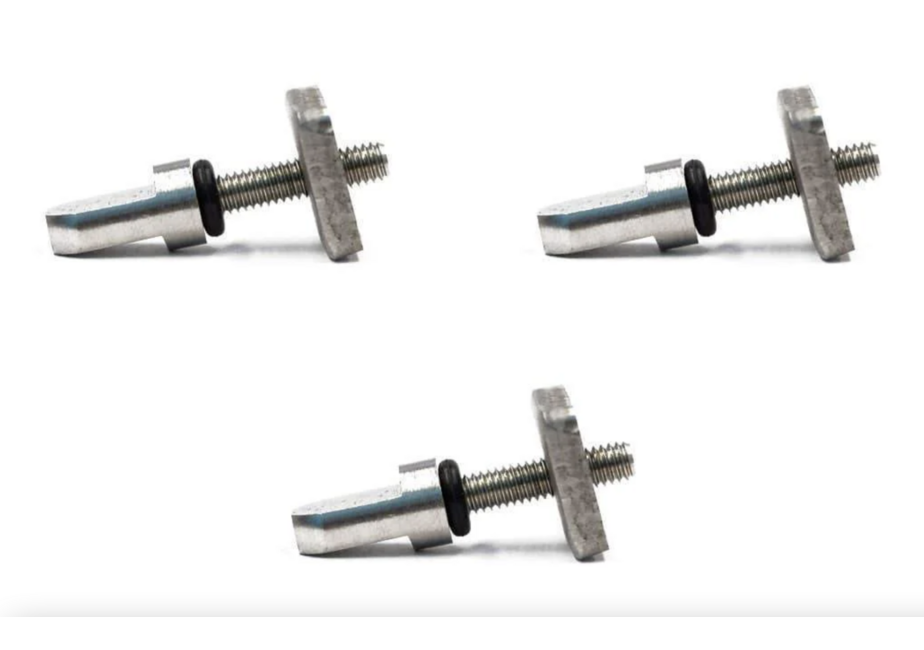 Level Six Tool Free Fin Screw + Plates (3 Pack)