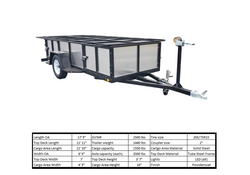RHM Trailers Sawtooth Raft Trailer
