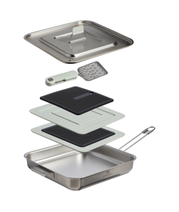 Stanley The Wildfare Pro Square Pan Cookset 5-piece set | 2 QT