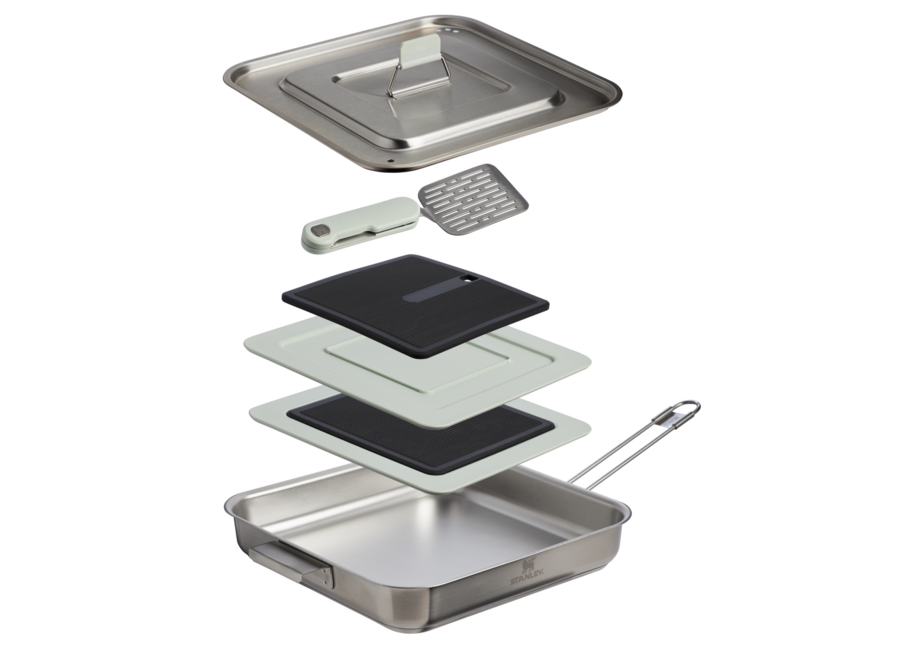 Stanley The Wildfare Pro Square Pan Cookset 5-piece set | 2 QT